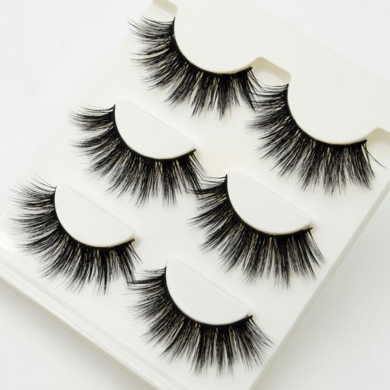 

False Eyelashes 3/5 Pairs Lashes 3D Crisscross Thick Natural Fake Eye Professional Makeup Long WholesaleFalse