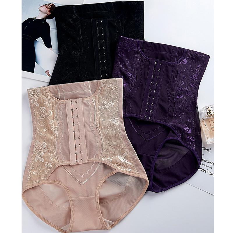 

Belts Inadice Sexy Lace Corset Belt Seamless Tummy Shaper Polyester Elastic Solid Ladies Underwear High Waist Control Panties, Black
