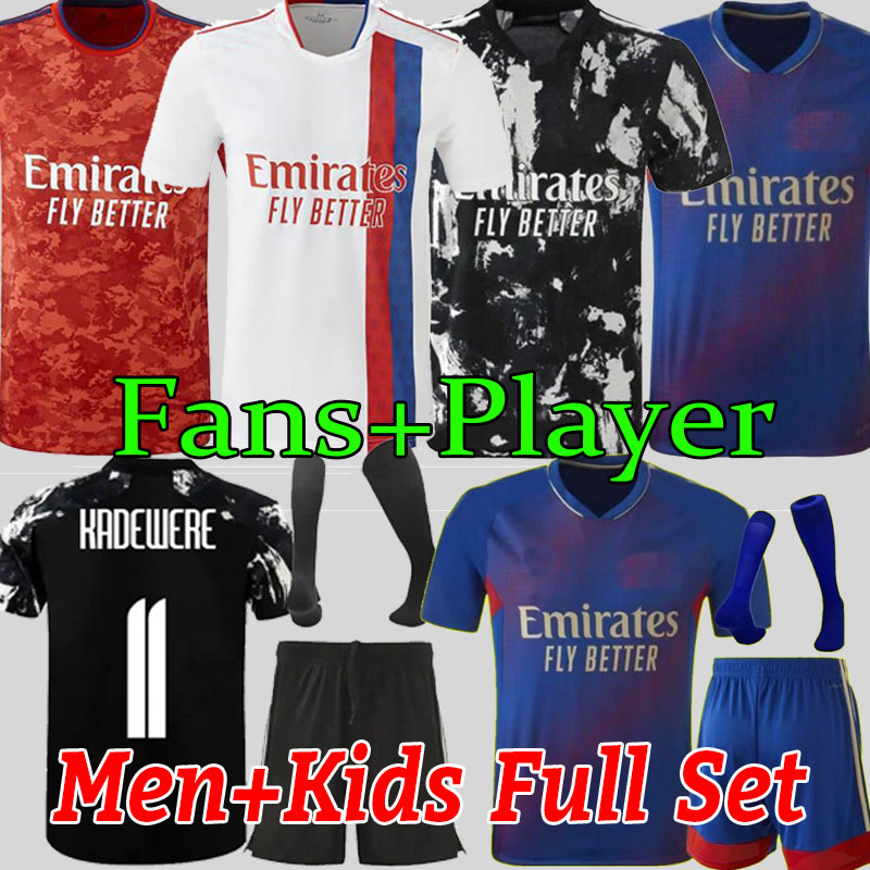 22 23 Maillot Lyon 4e 2022 2023 Jersey de football olympique Lyonnais Ol Digital Football Shirts Traore Memphis Men Equipment Bruno G Football Sh