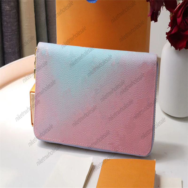 

Designer Luxury Wallet Zippy Spring In the City Collection By The Pool Monograms Print Leather Purse Clutch Bag M81340, ##