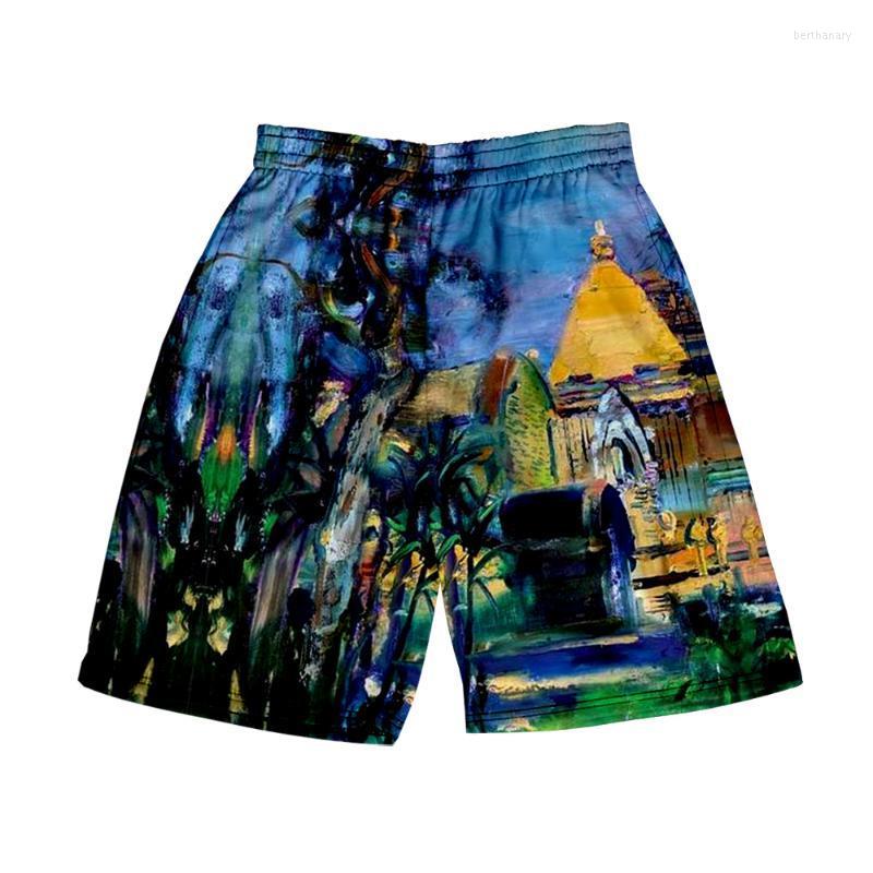 

Men's Shorts Fashion Beach Streetwear Pant Hip Hop Harajuku Short Loose Cool Elastic Ball Unique Pants Bert22, 3m04