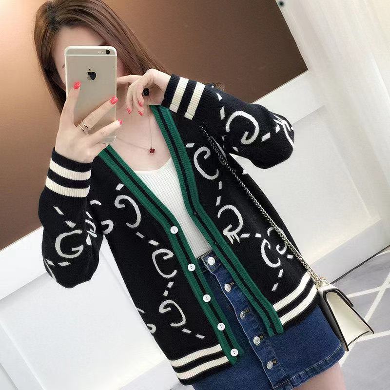 

Womens sweater Knit Luxury GGity Jacket Ladies New Coat Loose Outer Wear Top, Red
