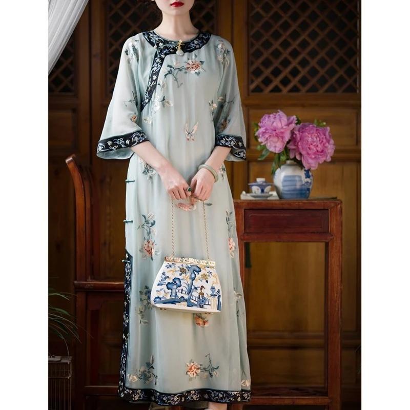 

Ethnic Clothing Oriental Dress Cheongsam Lady Women Sexy Qipao Chinese Dresses Traditional Elegant Party DressEthnic