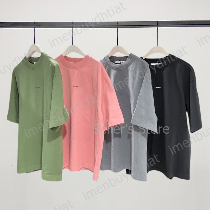 2022 Nordic Luxury Brand Ac Studios Summer Short Sleeve t Shirt New Designer Lovers Letter Series Face Cotton Slim Round Neck Classic Versatile T