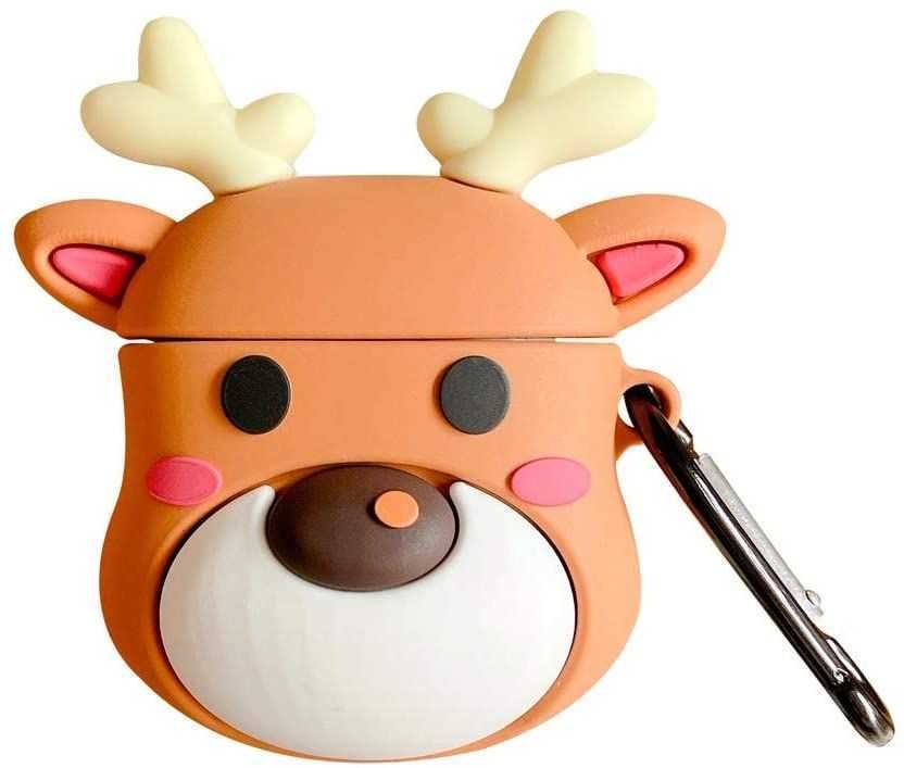 Cartoons mignon 3D Étui en silicone de Noël 3D pour AIRPODS 1 2 PRO 3 Boîte à chargement Soft PHOTHÉPHÉLOIRE Couvercle de protection (pour AirPod
