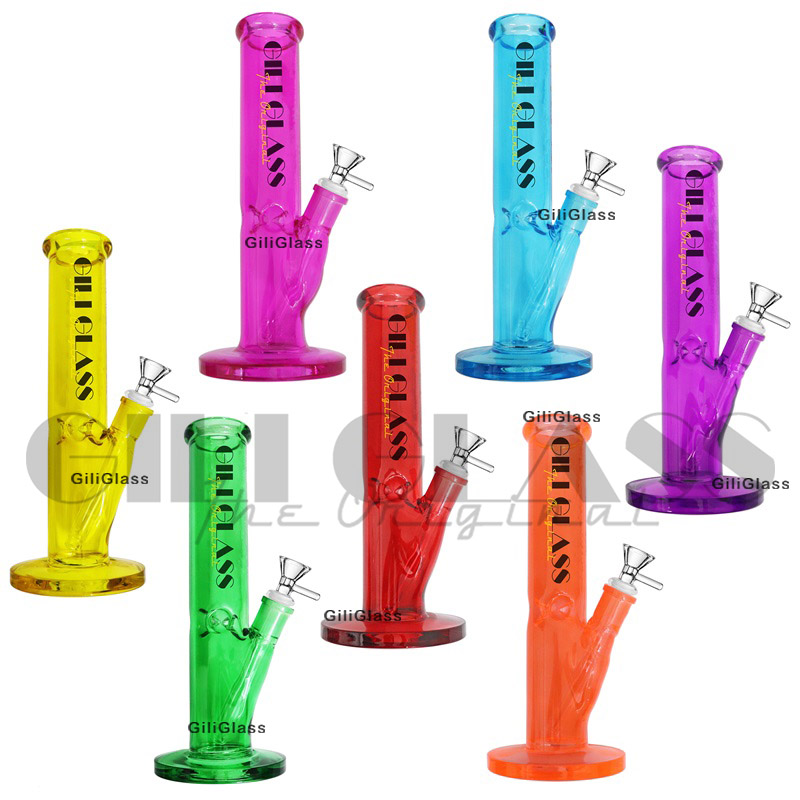 

12 inches Tall Heavy bongs New Design glass water Pipe Pyrex Glass Beaker Bong 5mm Thick dab rig Bubbler Straight Tube Ashcatcher