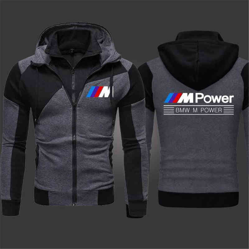 

2022 Spring Autumn Bmw m Power Mens Fashion Outwear Jacket Zipper High Quality Harajuku Athletic Coat Wear Casual Hoodies, 20