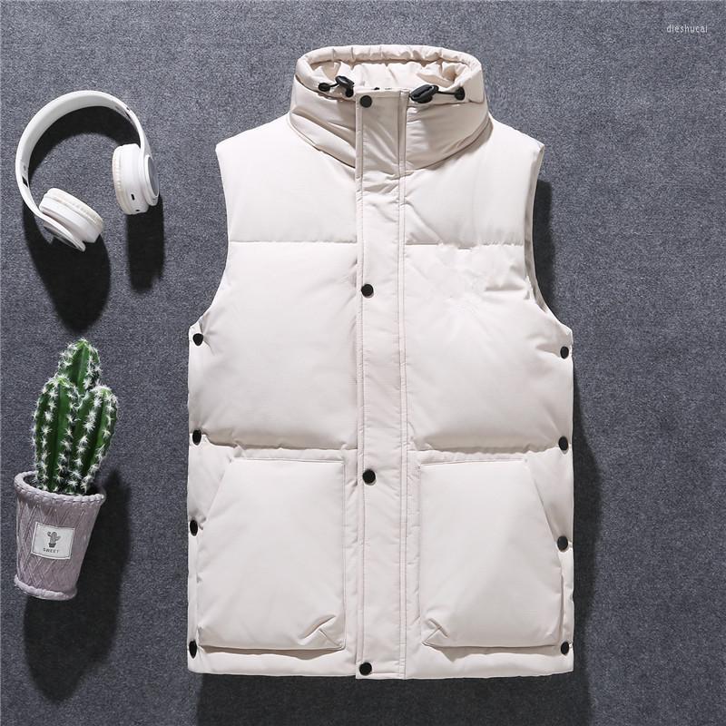 

Men's Vests 2022 Winter Jackets Parka Men Autumn Warm Outwear Brand Slim Mens Coats Casual, Black