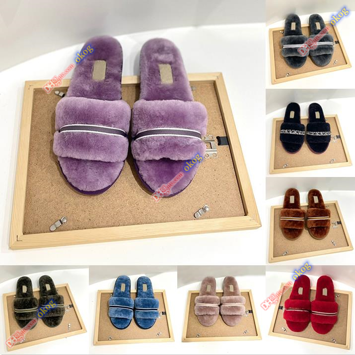 

Womens Luxury lady Designer Slippers Ladies wool Slides Winter Fur Fluffy Furry Warm letters Sandals Comfortable Fuzzy Girl wgg wggs uggs Flip Flop Slipper with box, I need look other product