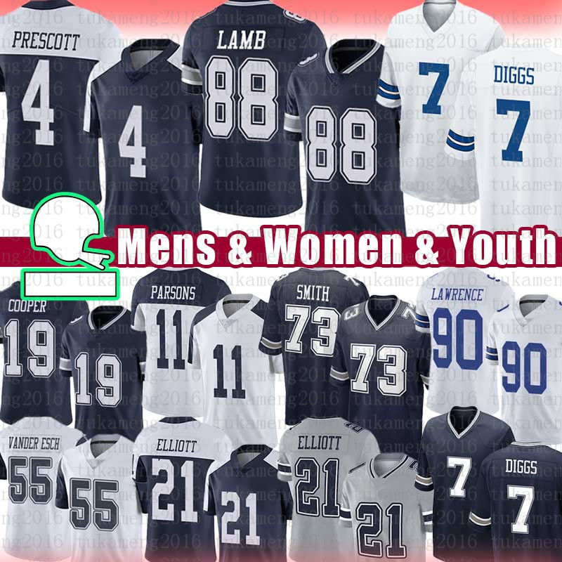 

11 Micah Parsons Football Jersey 88 CeeDee Lamb Dak Prescott Trevon Diggs Ezekiel Elliott Tyler Smith Leighton Vander Esch Roger Staubach DeMarcus Lawrence Tolbert, Mens jersey(jr