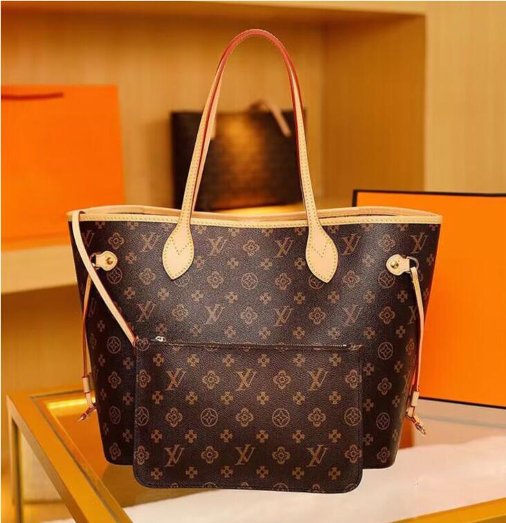 

Designers Leather Bags womens Handbags high qulity crossbody lady Shoulder Bag shopping louise Purse vutton Cross body viuton Bag 2 pcs/set M45685 bushi, White/grid