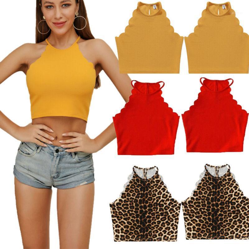

Women Casual Solid Tops Vest Chiffon Blouse Sexy Sleeveless Crop Top Shirt Cami Women's Blouses & Shirts, Khaki