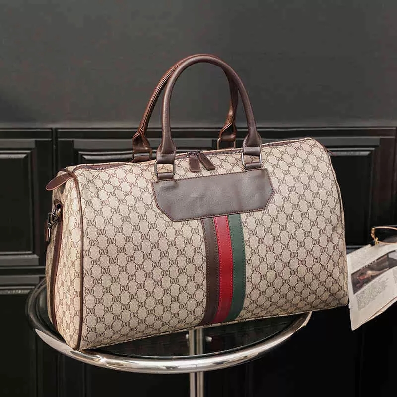 

HBP luggage Factory Wholesale BAG Korean duffle bags version large capacity portable light travel bag business trip single diagonal cross men's Ophidia keepall