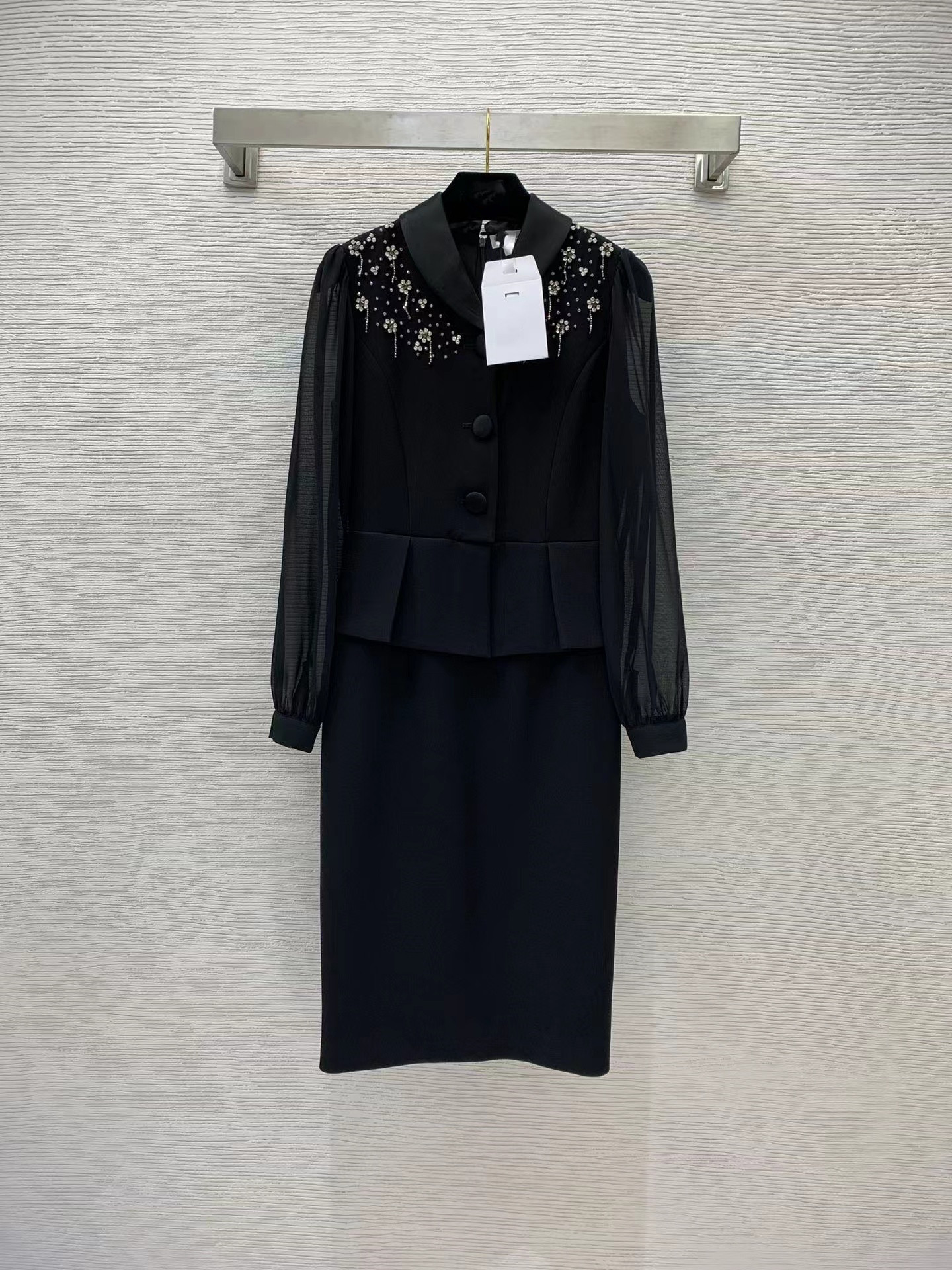 

Milan Runway Dress 2022 Spring Summer Long Sleeve Lapel Neck Fashion Designer Dresses Brand Same Style Dress 407-01, Purple