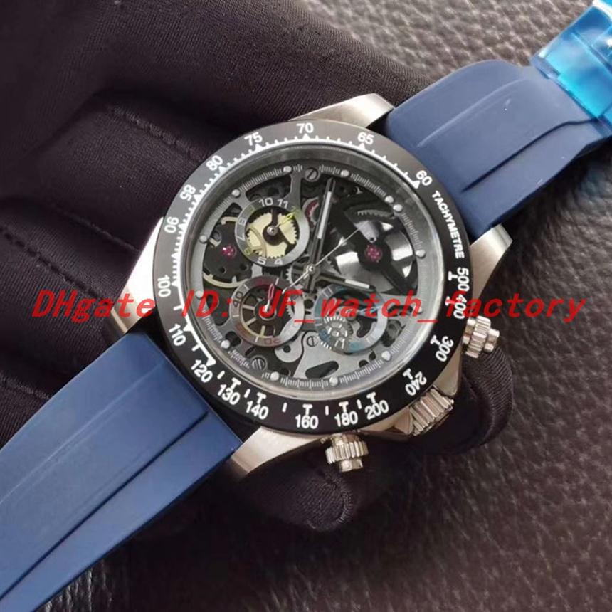 NEW Mens watch montre de luxe Sapphire surface relojes deportivos para hombres High quality wristwatch VK quartz Rubber strap291r