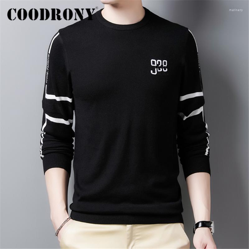 

Men's Sweaters Brand Sweater Men Clothes Fashion Striped Pattern O-Neck Pullover Autumn Winter Soft Warm Knitted Wool Pull Homme Z1049Men's, Dark grey