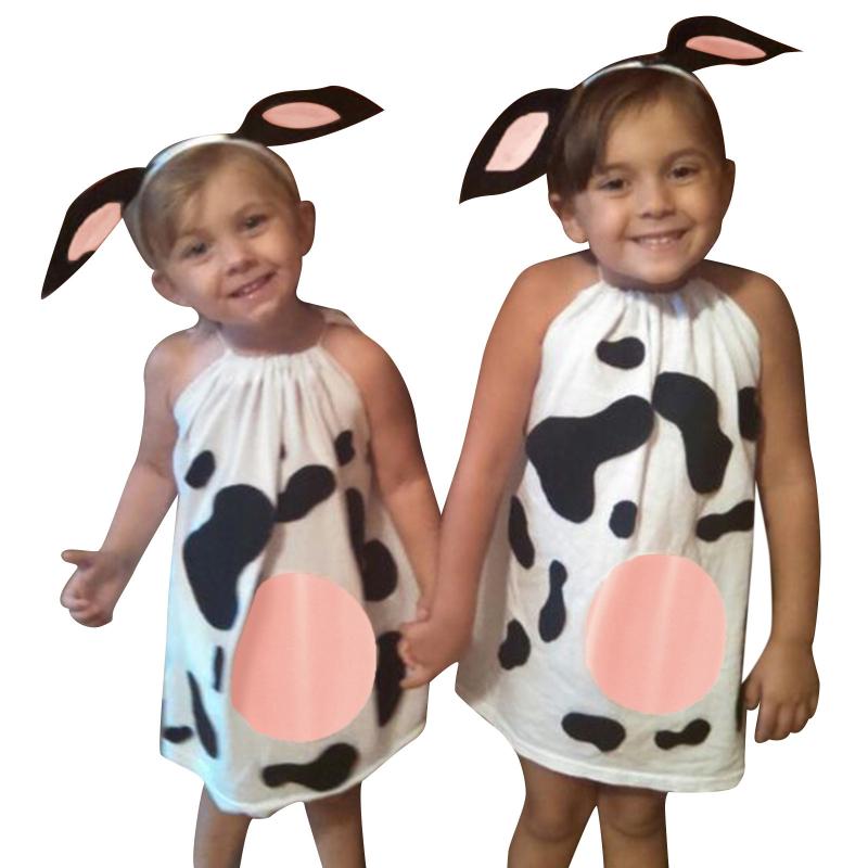 

Girl's Dresses Flower Outfit Kids Girls Plaid Toddler Baby Dress Infant Cow Print Girl Graduation Denim Size 12Girl's, White