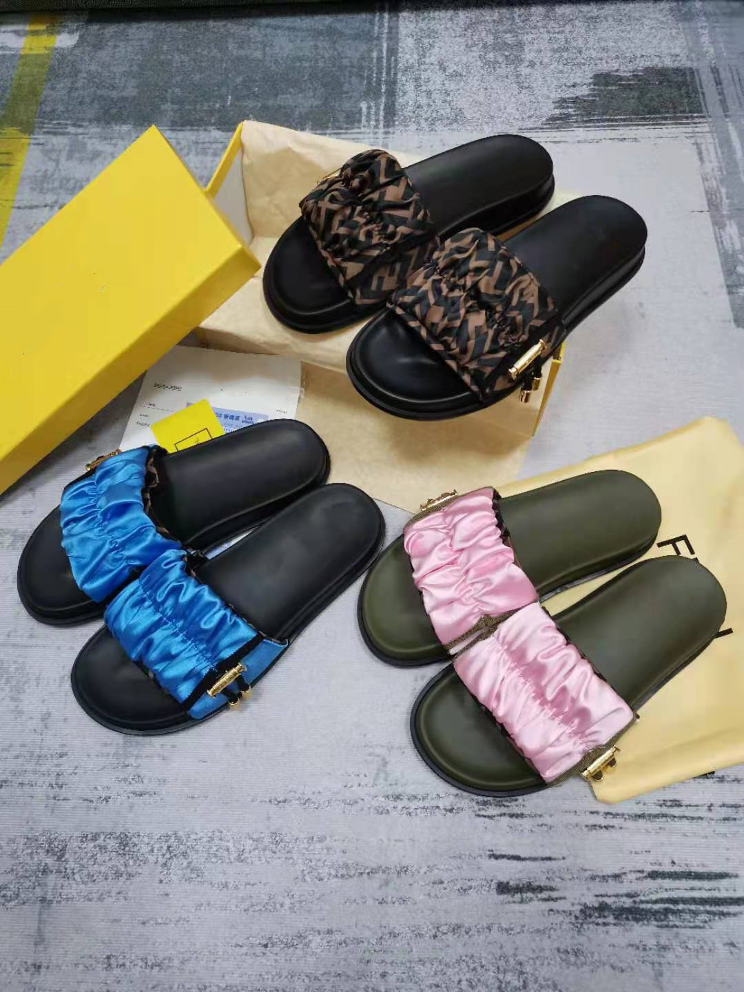 

2022 New luxury Designer Sandals Summer Slipper Women Leather Mules Squared Sole The Lido Sandal Sexy Party slippers 35-42 box