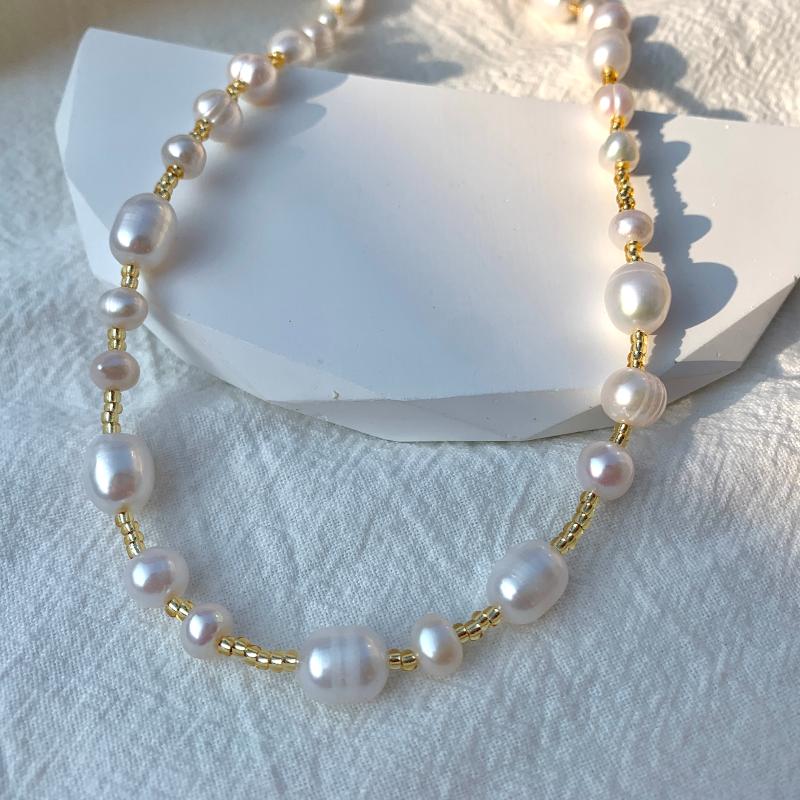 

Chokers Trend Elegant Pearl Necklace For Women Vintage Fashion Party Wedding Statement Collar Jewelry Girls GiftChokers