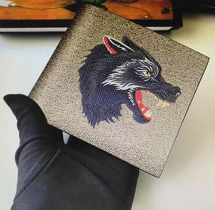 

Wholesale 451278 Animal Short Wallet for Men 2022 Card Holders Leather Print Snake Tiger Bee Wallets Women Purses Pocket Small Bifold 01, 03