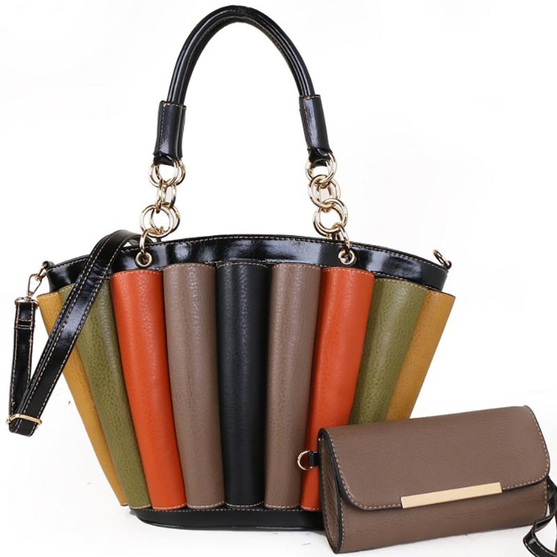 

Evening Bags Female Handbags Women Shoulder Large Capacity Bucket Bag Splicing Packages For Lady Crossbody High QualityEvening, 50 pcs choose this