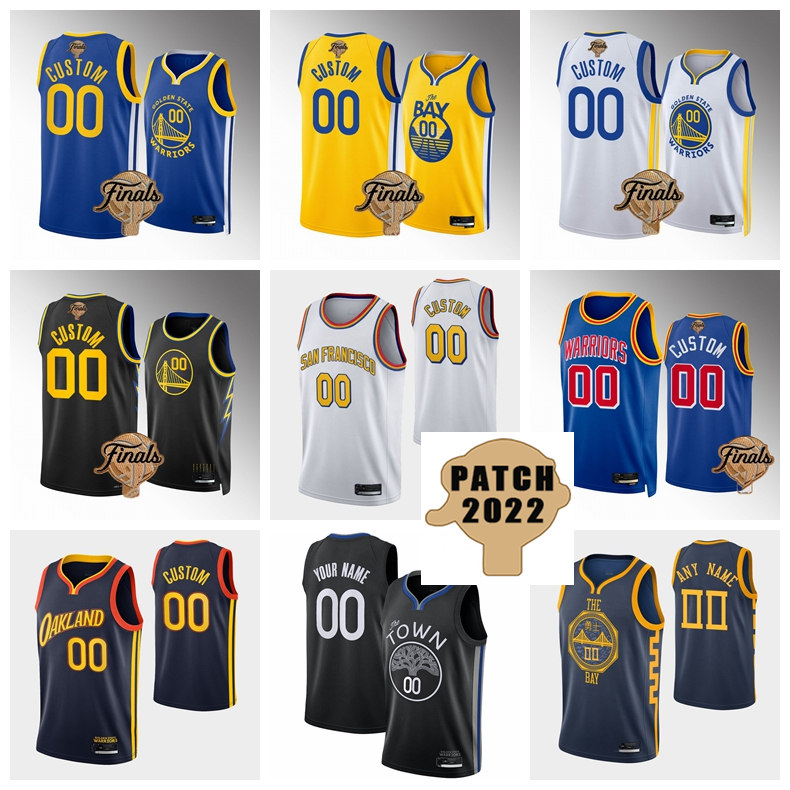 

Custom Golden''State''Warriors''Men 2022 Finals 30 11 Stephen Curry Klay Thompson Poole Andrew Wiggins Looney Green Payton II Basketball Jersey