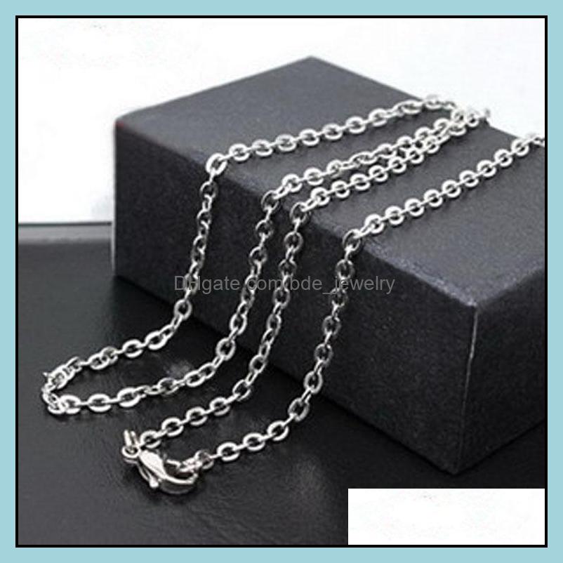 

Chains Fashion Jewelry Men Women Stainless Steel Chain 50Cm O Fit Diy Pendant Necklace Bk Drop Delivery 2021 Necklaces Pe Dhseller2010 Dhb2Z