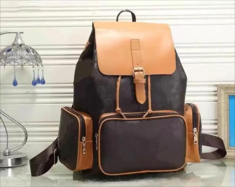 

Men's Backpack Trend Fashion Print Casual Large Capacity New Computer School Bag Travel Backpack Old Flower 45cm Ladies Messenger Bags #2113, Black #2113