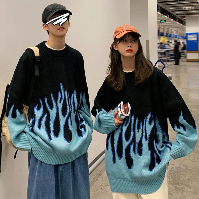 

Men's Sweaters Youthful Hip Hop Men Vintage Knitted Sweater Jumpers Streetwear Harajuku Fashion Oversize Pullover Mens CoupleMen's Olga22, Pink