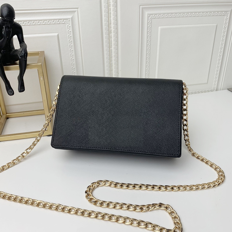 

High Quality Chain Women Shoulder Bags Top Luxury Designer Bags Leather Embossed Crossbody Bags Handbags Coin Purses, White letters