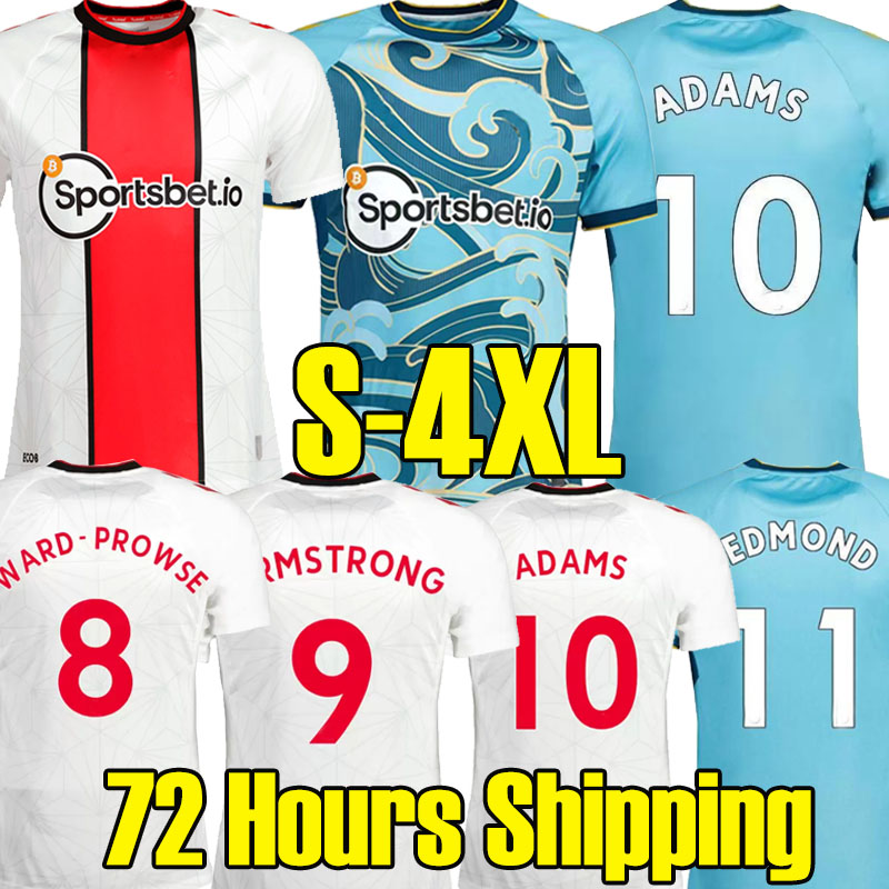 

4XL 22 23 ARIBO 7 SOUTHAMPTON soccer jerseys REDMOND 2022 2023 WARD-PROWSE ELYOUNOUSSI ARMSTRONG ROMEU Football shirts adult men ARIBO jersey white blue tops, 22 23 home patch