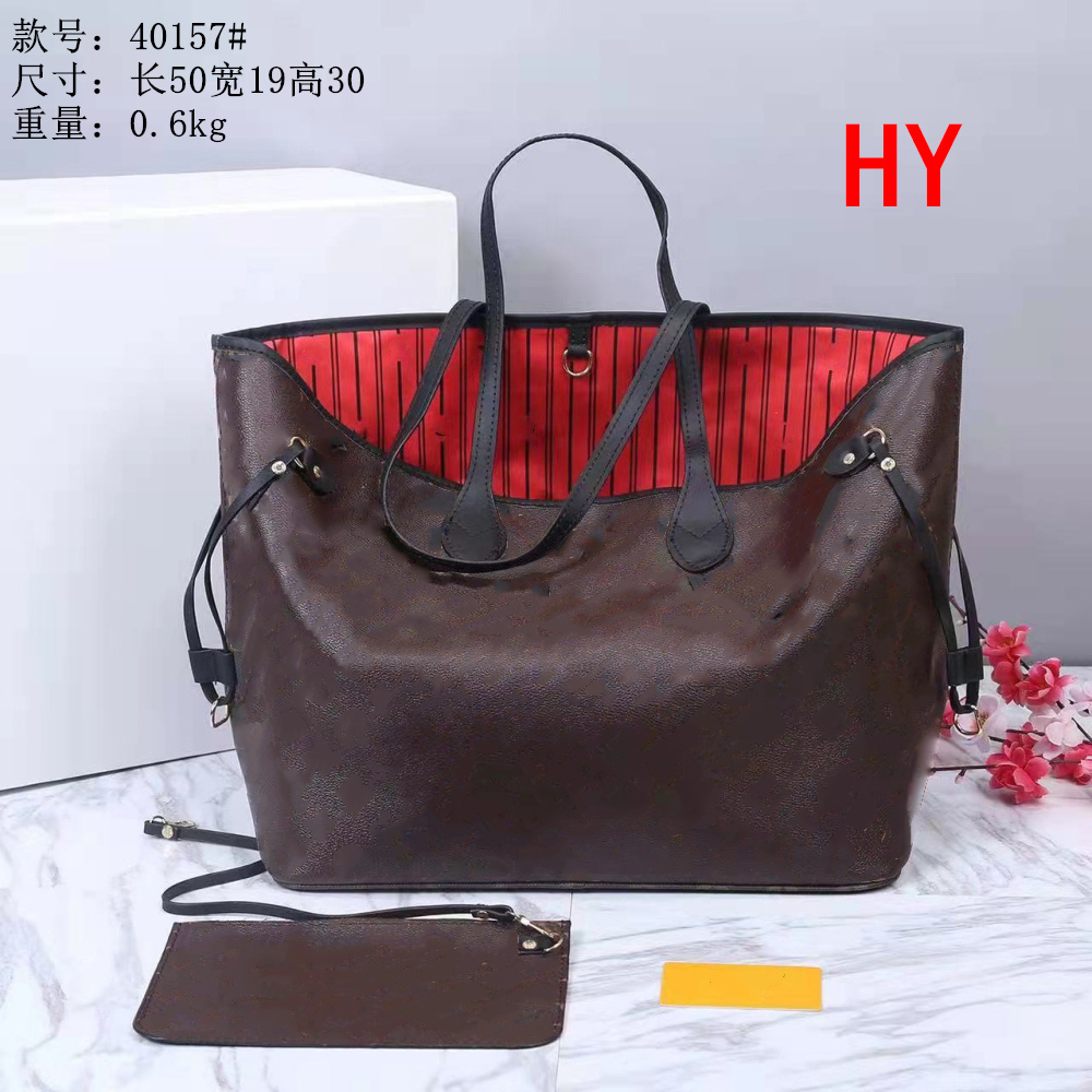 

women's designers Luxury Famous shoulder bag totes purse handbag message bags cluth brand classic Crossbody pu leather #40157 Old Flower 50CM Damier FEBHTRFSJY