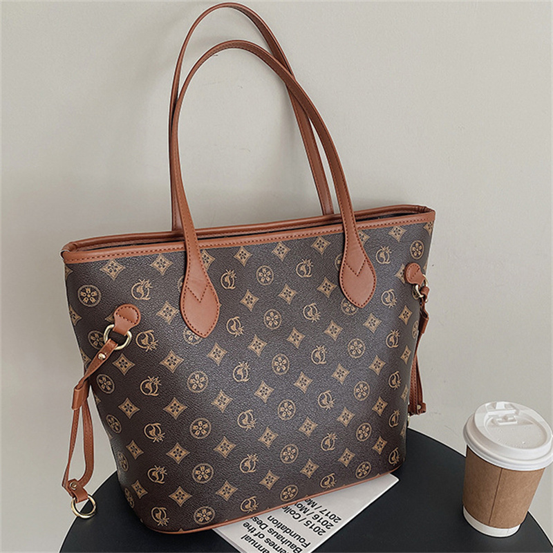 

Lvs Purses Totes Designer Handbag Women Quality Famous Brands Casual Tote Shoulder Bag Female Shopping Large-capacity Computer Storage Handbag, Coffee