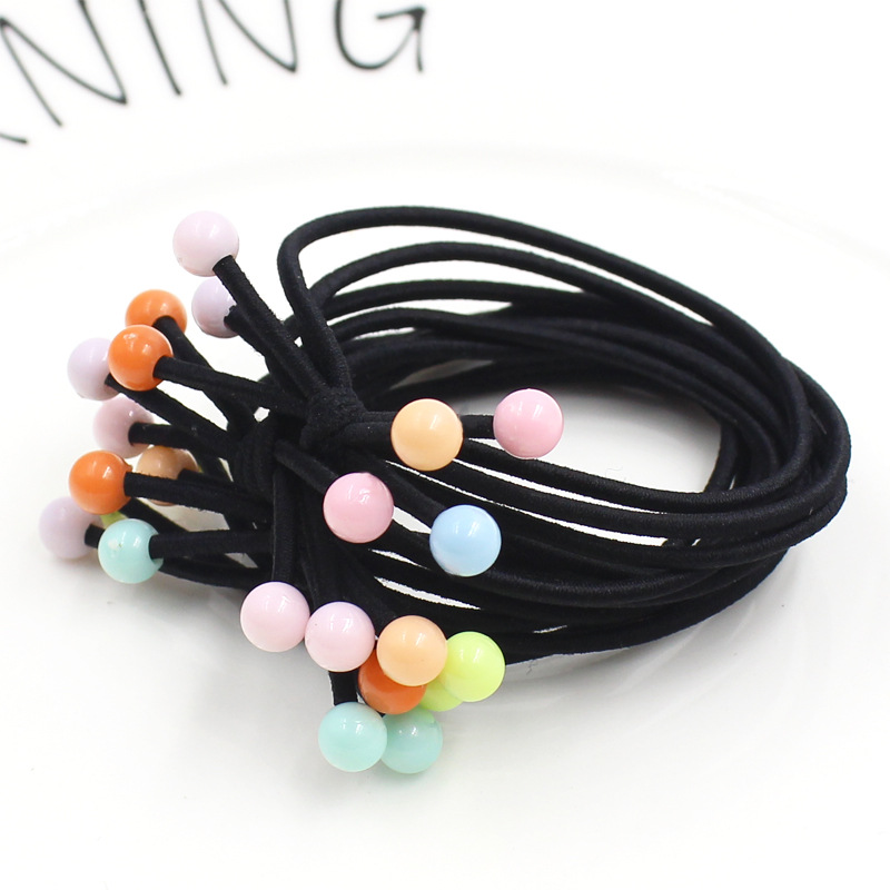 

small red beads festive headwear tie hair rubber band hair rope holster wholesale Ponytail Holder Hair Accessories ys222