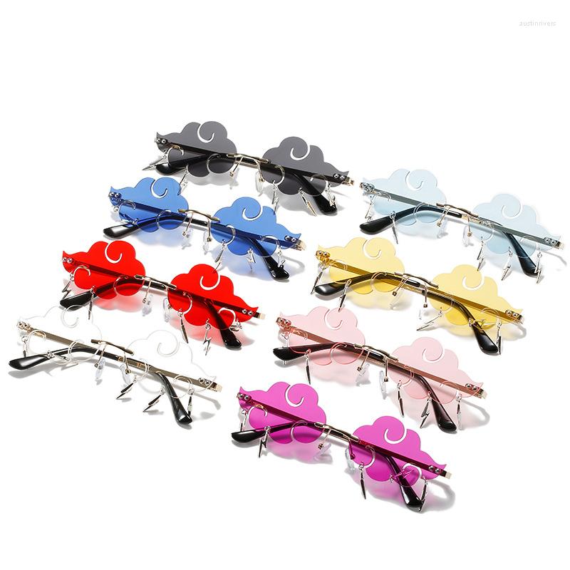 

Sunglasses S Cloud Rimless Women Men Brand Designer Sun Glasses Vintage Fashion Funny Retro Eyewear UV400Sunglasses