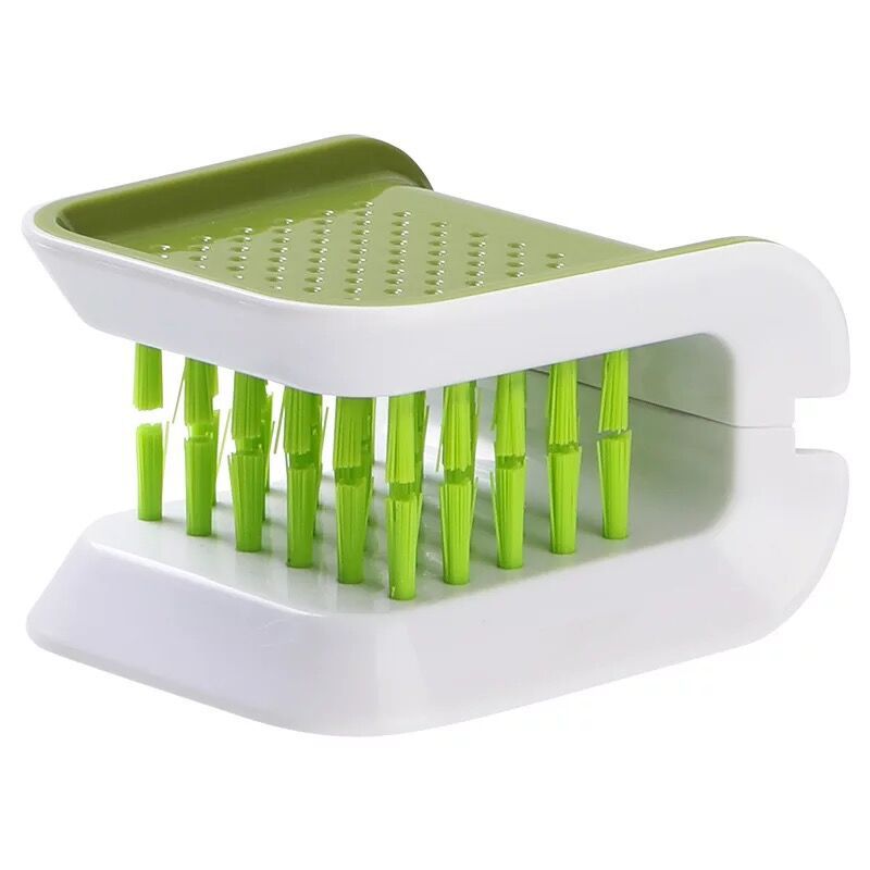 Reinigungsbürsten U-förmige doppelseitige Blattpinselmesser und Besteck sauberer Gabel-Essstäbchen Reinigungswerkzeug Küchenzubehör
