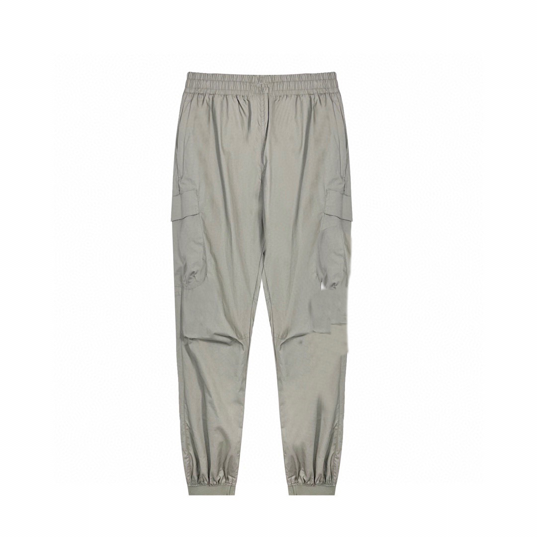 

mens pants joggers tooling multi-pocket trousers casual sports beam pant fasshion men clothing, Black