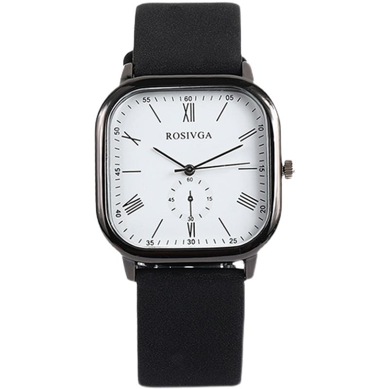 

Wristwatches The Square Minimalist Women Ultra Thin Watches Leather Band Fashion Simple Design Quartz Watch Relogio FemininaWristwatches