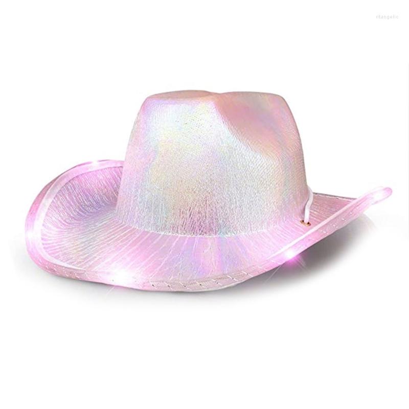 

Berets Cowgirl Hats Led Women Bachelorette Birthday Party Cosplay Cowboy HatBerets BeretsBerets, Pale powder
