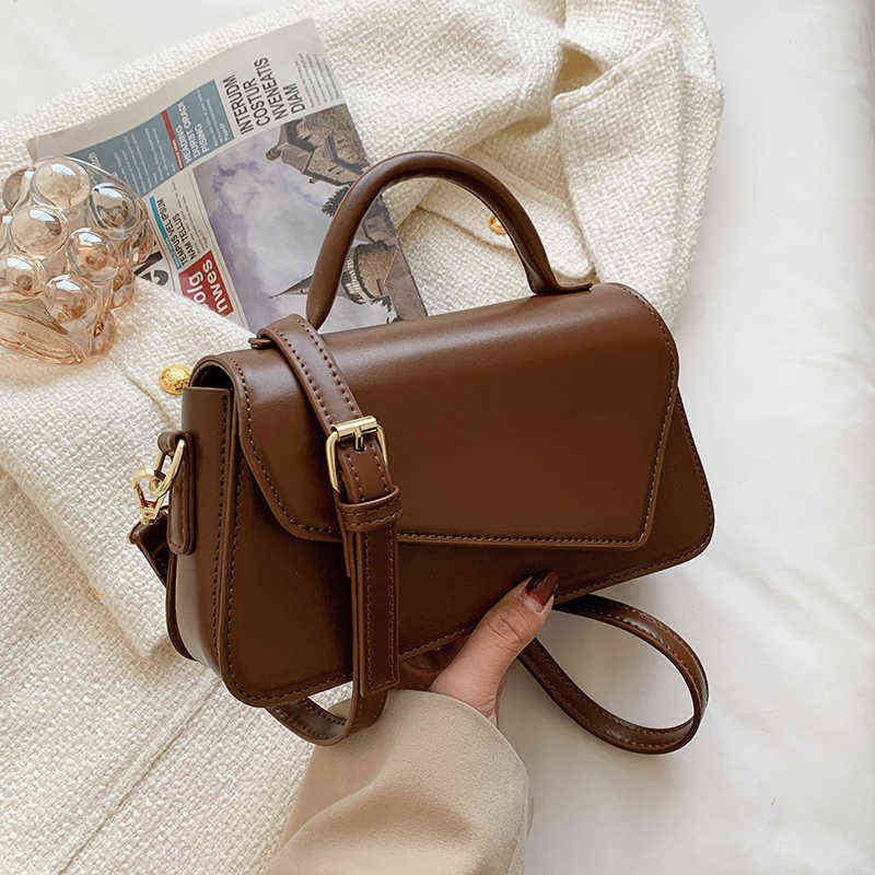 

Small PU Leather Crossbody Sling Bags with Short Handles for Women 2022 Fashion Summer Trend Luxury Shoulder Side Bag Handbags 220416, Beige