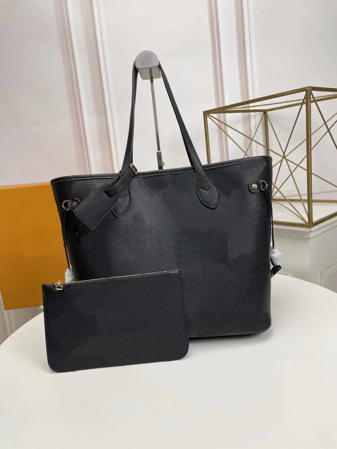 

High Quality Designer Tote Bag Women Wild at Heart Shopping Genuine Leather MM Handbags Shoulder Balck Embossing Empreinte luxurious Bags Totes, White embossing