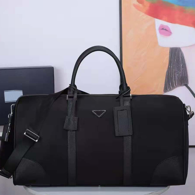 Top Quality Men Designer Duffle Bags Women Travel Bag Black Cross body Shoulder Hand Luggage Bags Mens Nylon Tarp Plain Handbags Large CrossBody