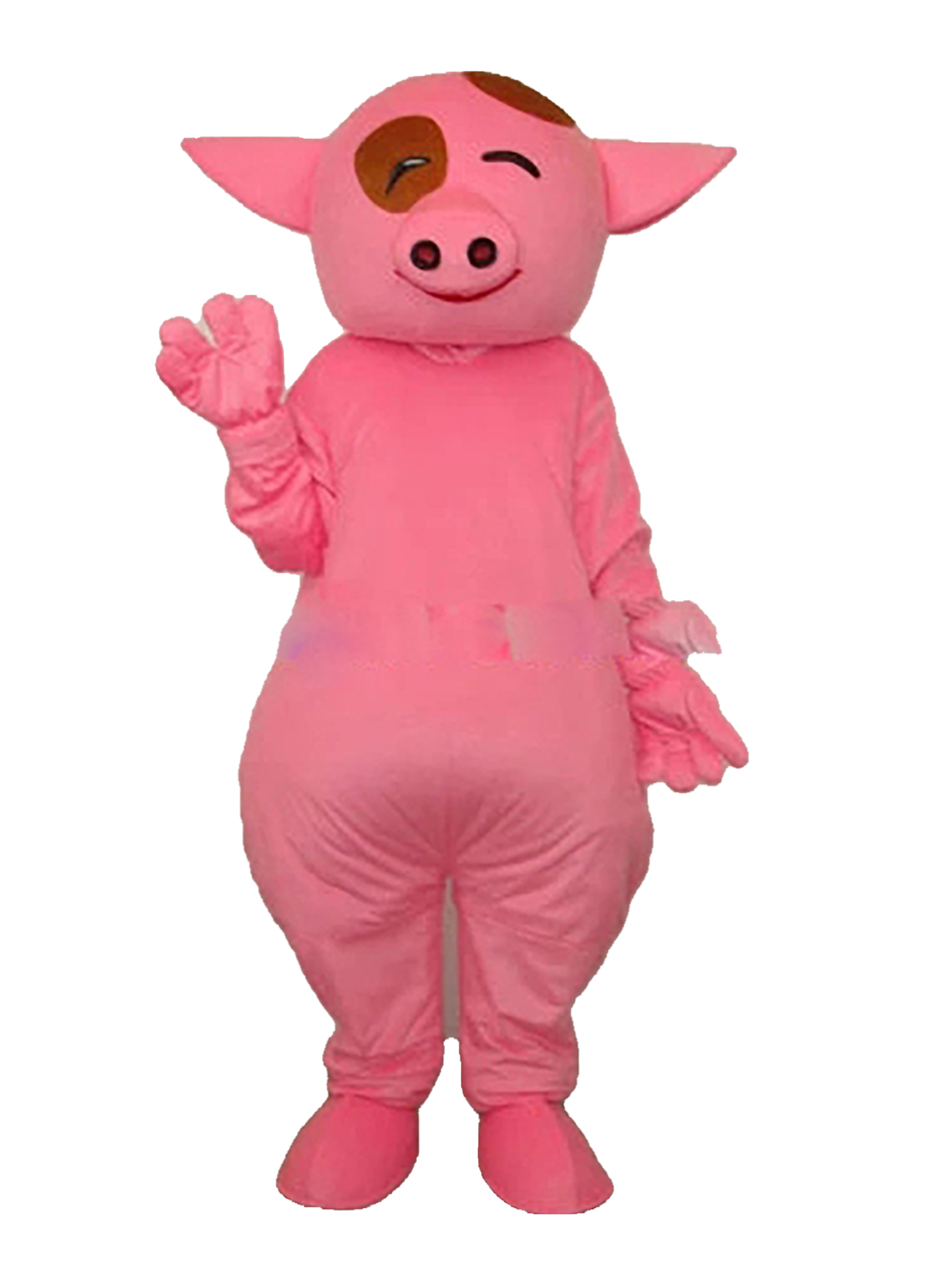 

Adult cute pig pig mascot fancy dress costumes Chirstmas party, As pic