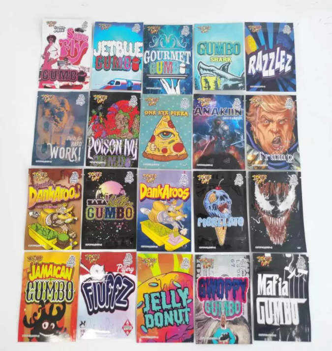 

3.5 Gram Gummies Packaging Bag Gumbo Jokes Up Ice Cream Cake White Trufflez 3.5g Mylar Bags S Gelatti Lax Doja 10x12.5cm jllVII