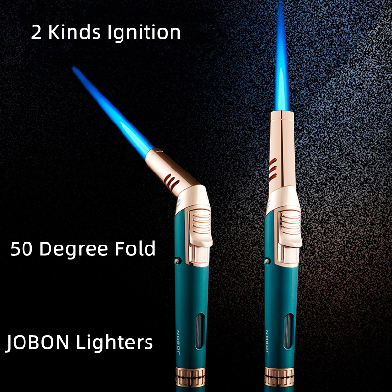 

New Torch Gas Gun Lighter Metal Windproof Elbow Cigar Cigarette Refill Lighters Jet BBQ Kitchen Cooking Tool Jewelry Welding Gifts Lighter Gadgets