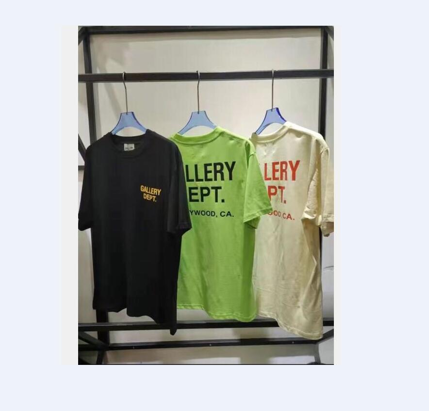 

New Trend GALLERYdept New Cotton Men's T-shirt Short-sleeve high street men and women t shirt For Male Hip hop Tops