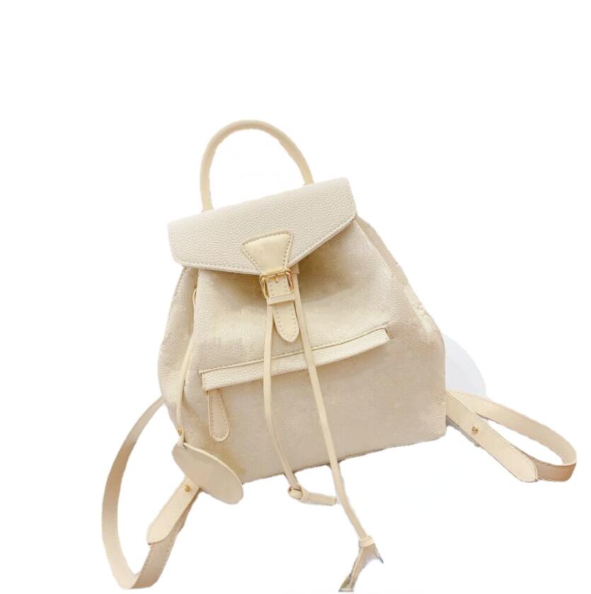 

lvs handbag Real Cowhide Montsouris Backpacks Black White Emboss PALM SPRINGS Mini Rucksacks Men Women Shoulder Bags Designer Luxury Handbags Schoolbag ONLC, 25x28x11cm