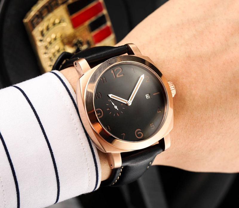 

Men's Watch Advanced Customized Automatic Mechanical Movement Case Top 316 Stainless Steel Band Imported Leather Band, Customize