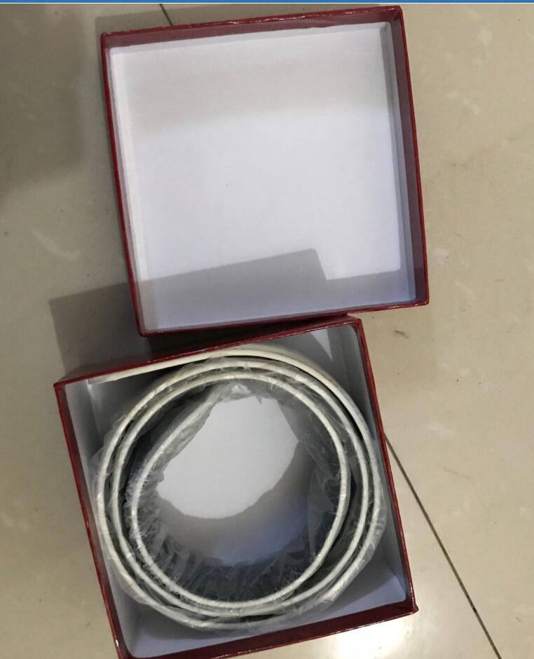 

Genuine leather belt big buckle designer men women high quality mens belts with box, Black