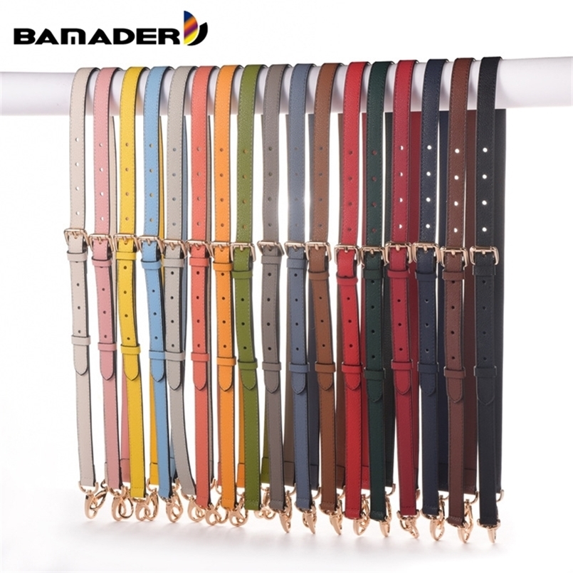 

Genuine Leather Bag Strap Replacement Adjustable Thin Shoulder Straps Shoulder Messenger Litchi Pattern Woman Bags Accessories 220521
